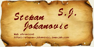 Stepan Jokanović vizit kartica